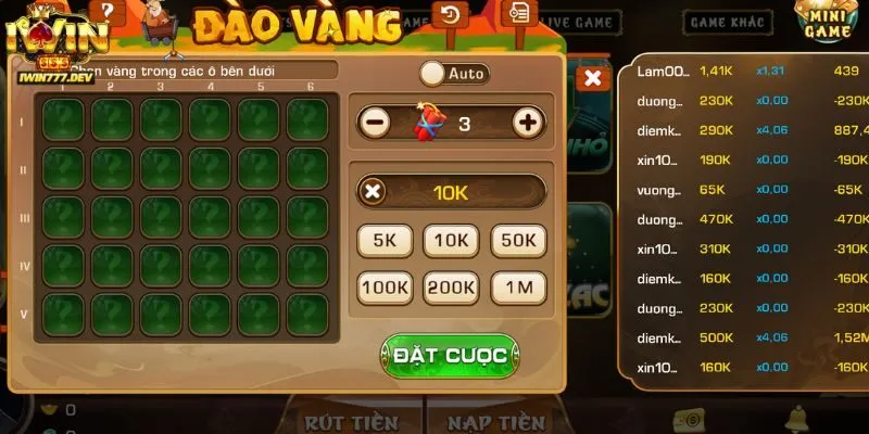 Game Đào Vàng iWin Cách Chơi Đơn Giản Cho Người Mới 