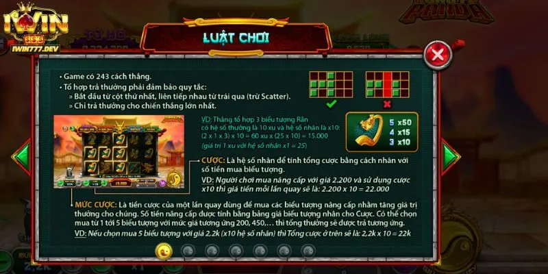 Cách chơi Kungfu Panda cho tân thủ tại Iwin