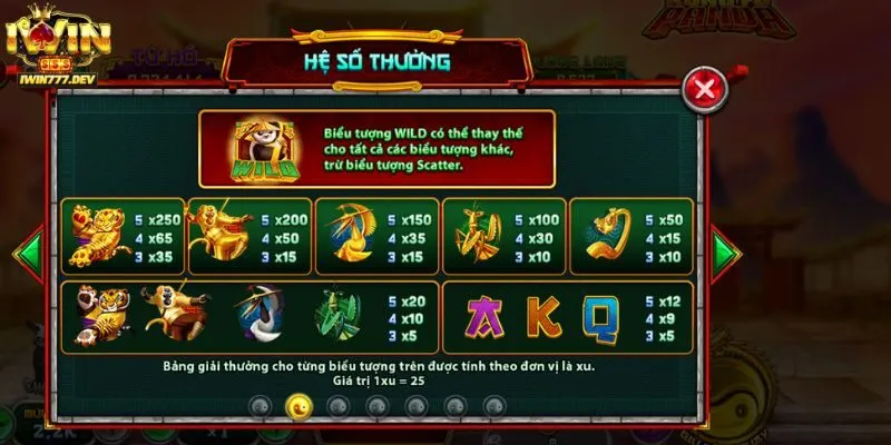 Cách nạp tiền vào Iwin để chơi Kungfu Panda